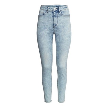 Nowe spodnie jeansy dżinsy H&M 33 42 XL wybielane