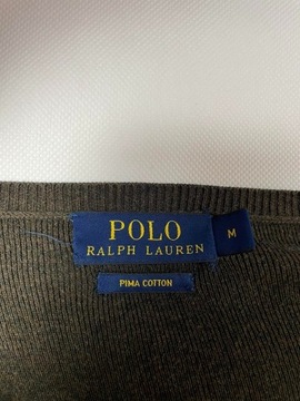 Sweter w serek Polo Ralph Lauren M pima cotton 