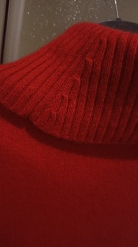 Brytyjski sweterek kaszmirowy z rękawem do łokcia, 100% Kaszmir, S/M