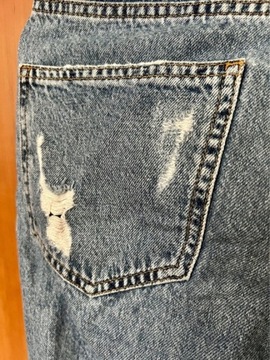 vintagecollection | spodnie jeansowe z dziurami | rozm. M / 38 | Bershka