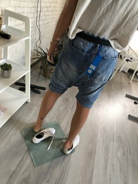 Spodenki jeansowe boyfriend jorts M/L 