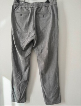 Spodnie Zara typu jogger garnitur szare rozmiar L