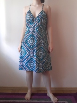 Niebieska bawełniana sukienka H&M