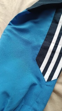 Niebieska Kurtka Adidas Wiatrówka Z kołnierzykiem M vintage kurtka Adidas