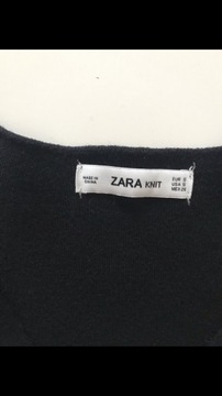 Sweter Zara ze skórzaną kieszonką S nowy