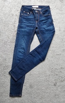 Spodnie jeansowe ZARA, rozm. 34, dżinsowe, skinny