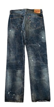 Levi's 501 distressed, W33/L34, stan bardzo dobry