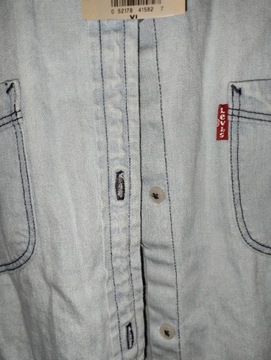 Levis jeansowa koszula, bluzka kamizelka rozm xl