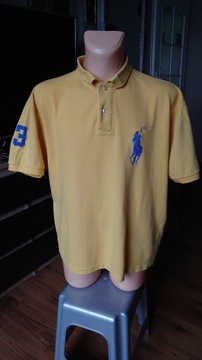 Polo Ralph Lauren XL żółta koszulka męska logo 