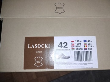 Buty męskie skórzane Lasocki r.42