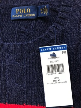 Sweter damski logo Polo Ralph Lauren (XS)