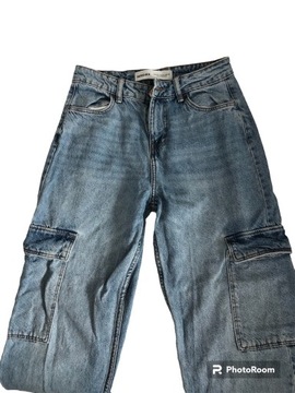 spodnie jeans cargo