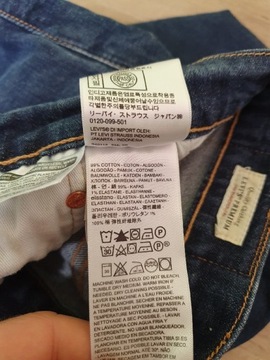 Spodnie jeansowe Levis 502 W34 L32 M