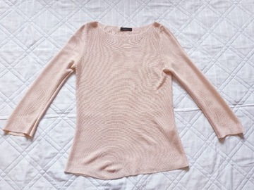 Różowy sweter z błyszczącą nitką Reserved S/M