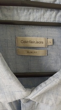 Koszula męska wyjściowa niebieska Calvin Klein