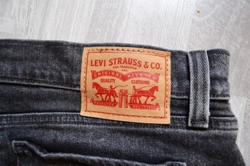 Szara spódniczka jeansowa mini Levi's oldschool M 