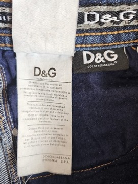 Oldschoolowe jeansy D&G rozmiar S, retro look