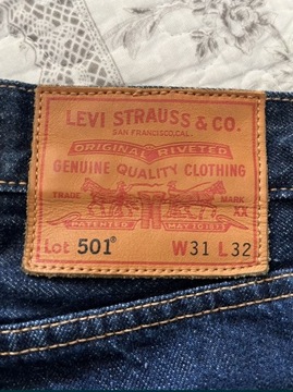 501 LEVI'S Original męskie dżinsy (r. W31 / L32)