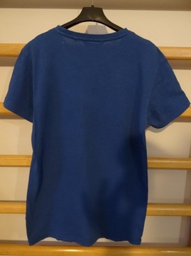 CROPP __ T-shirt _ niebieski z nadrukiem__ r. XS