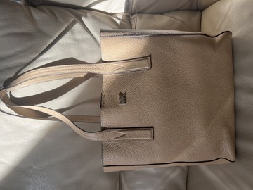 Torba ze skóry Michael Kors model Junie / buternut