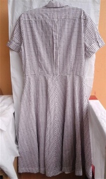 Sukienka kopertowa retro vintage pinup kropki r.L-XL