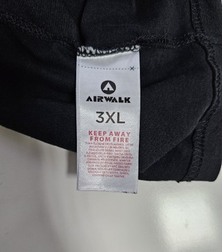 Airwalk męska koszulka 3XL XXXL czarna bluza skate