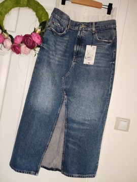 Zara NOWA 199zł spódnica jeans metka