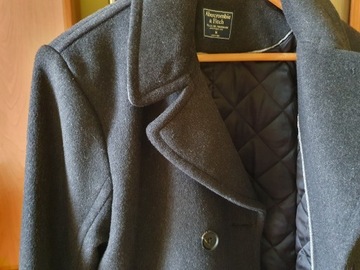 Płaszcz wełniany Abercrombie&Fitch męski