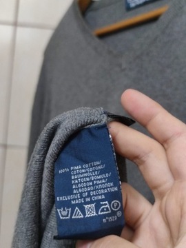 sweter sweterek Ralph Lauren XL szary siwy brązo