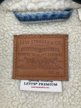 Kurtka jeansowa Levi's sherpa trucker M z logo