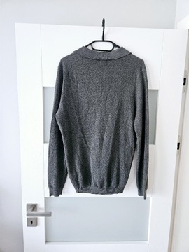 Nowy szary sweter Zara m 38 jedwab