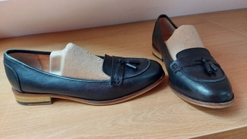 Clarks skorzane buty rozmiar 41 szersza stopa