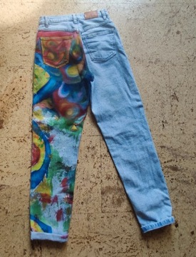 spodnie dżinsowe DIY
