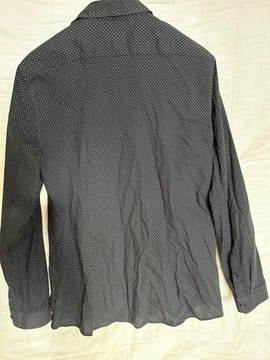 Koszula męska H&M XL czarna w drobne kropki