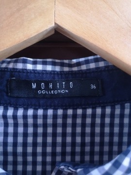 Koszula w granatową kratkę marki Mohito rozmiar S