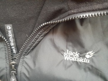 Kurtka wiatrówka przejściowa czarna Jack Wolfskin 