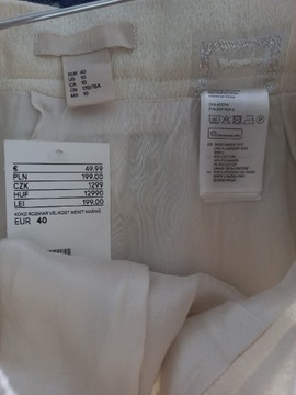 H&M elegancka spódnica żakardowa r.40