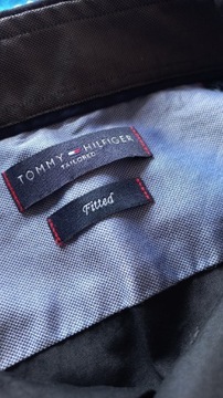 czarna męska koszula Tommy Hilfiger slim fit