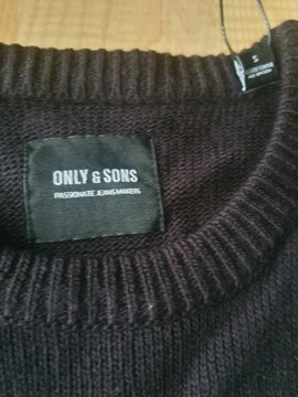 Sweter meski S czarny Only & Sons outlet