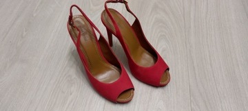 Buty Gino Rossi czerwone sandałki 38