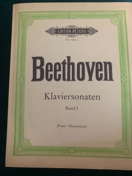Beethoven. Klaviersonaten Band I. Edition Peters.