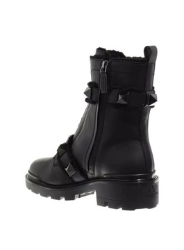 Botki VALENTINO GARAVANI Combat Boots Black