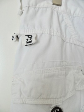 Krótkie spodnie męskie PW1973 - Białe