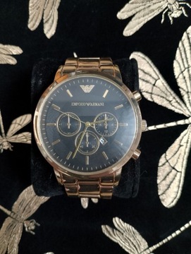 Zegarek męski Emporio Armani złota bransoleta 