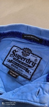 Superdry Super dry t-shirt oryginalna koszulka polo rozmiar  2XL, XL, L