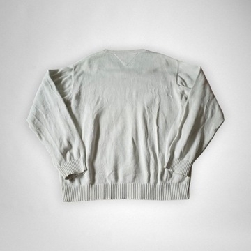 Sweter męski Tommy Hilfiger 100% bawełna biały XXL