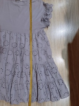 Włoska ażurowa sukienka letnia falbana MIHO'S uni