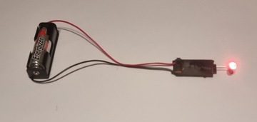 Migajaca diod LED czerw - sym alarmu