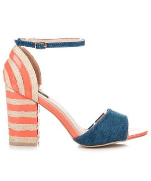 Buty Vices Renee sandały neon jeans espadryle 39