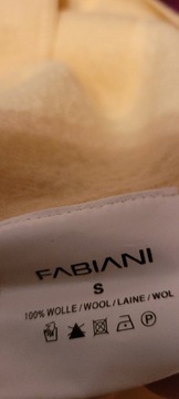 Fabiani 100% wool sweter/żakiet